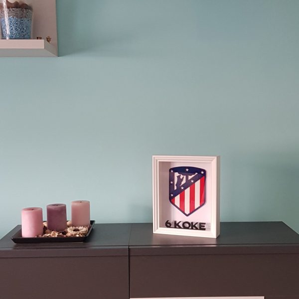 Cuadro 3D Atlético de Madrid personalizado